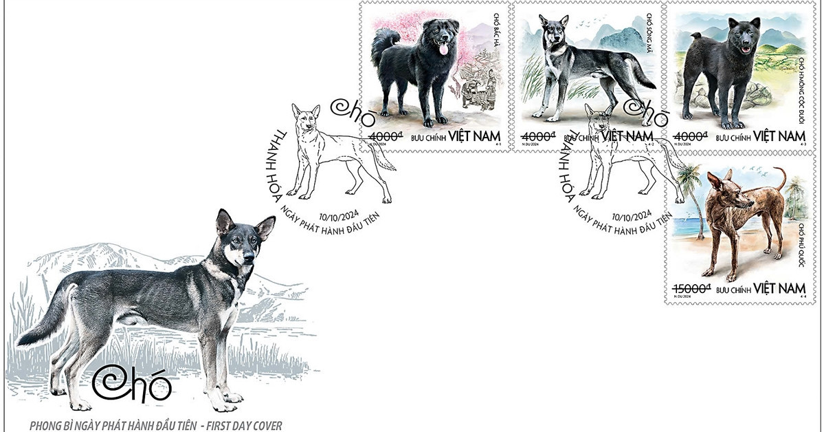 New stamp set honors Vietnam’s unique indigenous dog breeds