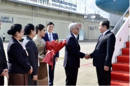 NA Chairman begins official visit to Laos, attendance at AIPA-45