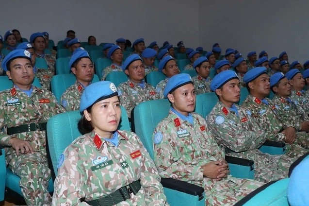 Vietnamese peacekeepers hailed back home