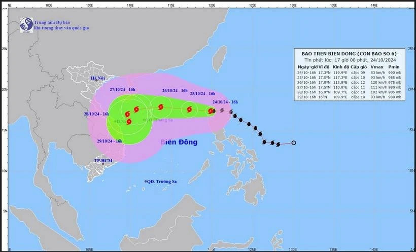 Trami enters East Sea, becoming sixth tropical storm this year
