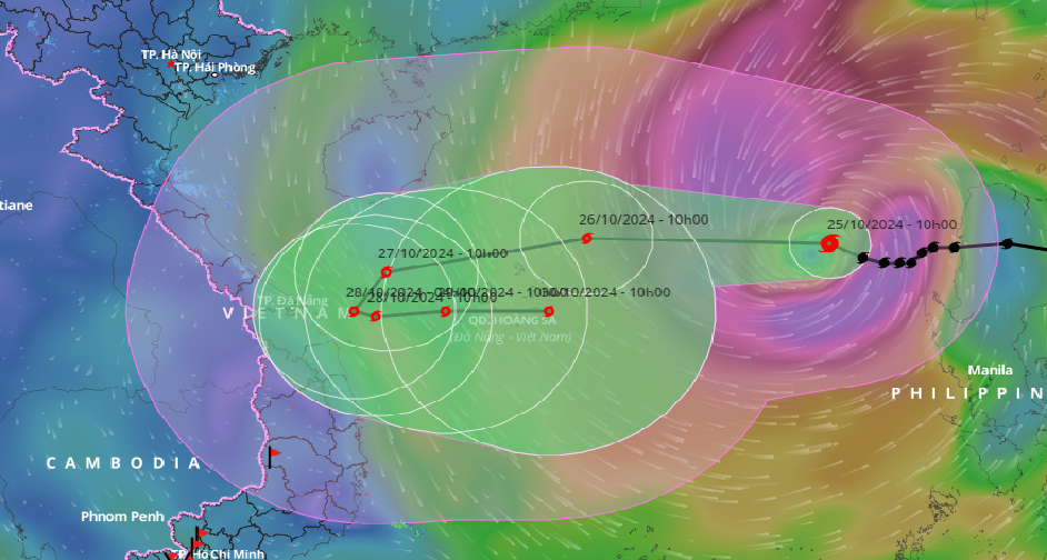 Typhoon Trami takes unusual path, expected to intensify further