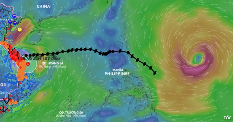 Typhoon Trami weakens, causes floods; Kong-rey strengthens in East Sea