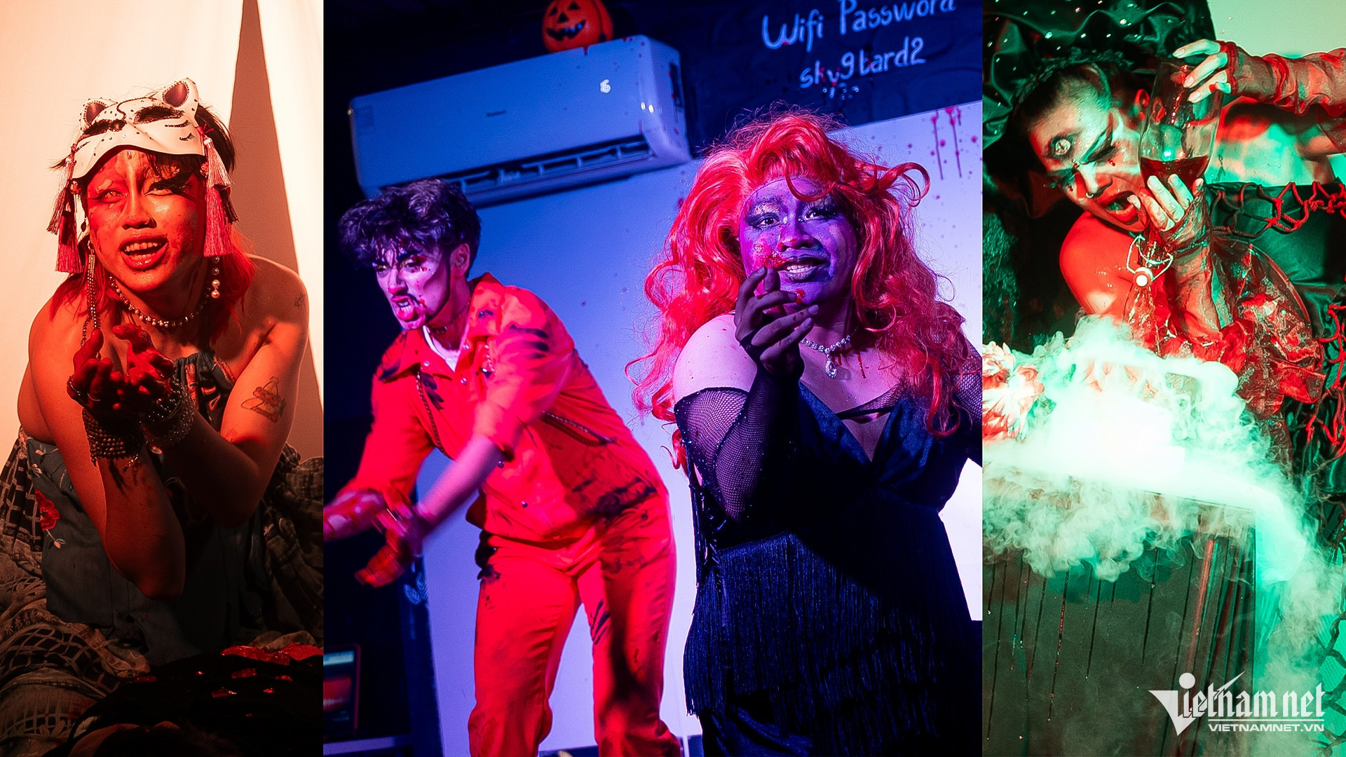 Vietnamese drag queens go all out for Halloween, breaking boundaries in art