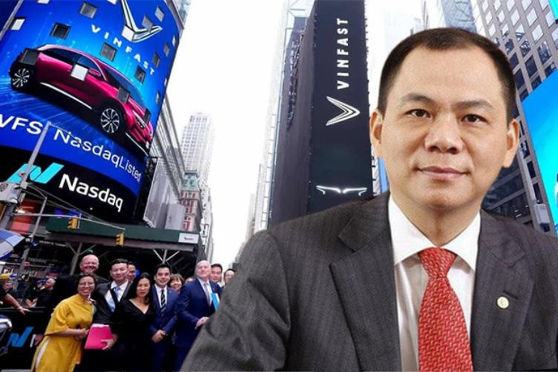 How rich has Pham Nhat Vuong become after entering the US market?