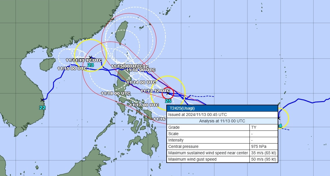 East Sea faces turbulent weather as typhoons Usagi and Man-yi approach