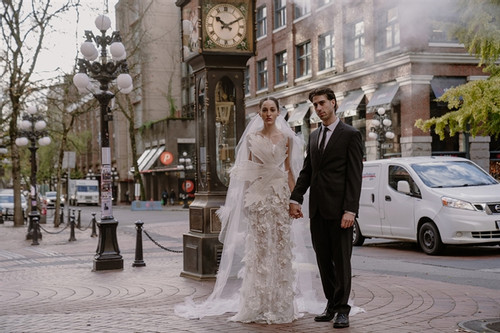 Lookbook of Vietnamese wedding designs set in Canada