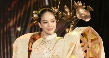 Thanh Thuy stuns with traditional silk-weaving costume at Miss International