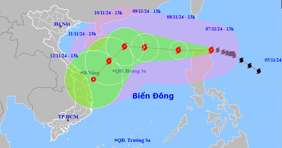 Typhoon Yinxing reaches peak intensity, set to enter east sea as Storm No. 7