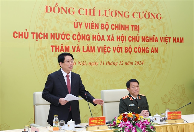 President tells public security ministry to keep Party organisations strong