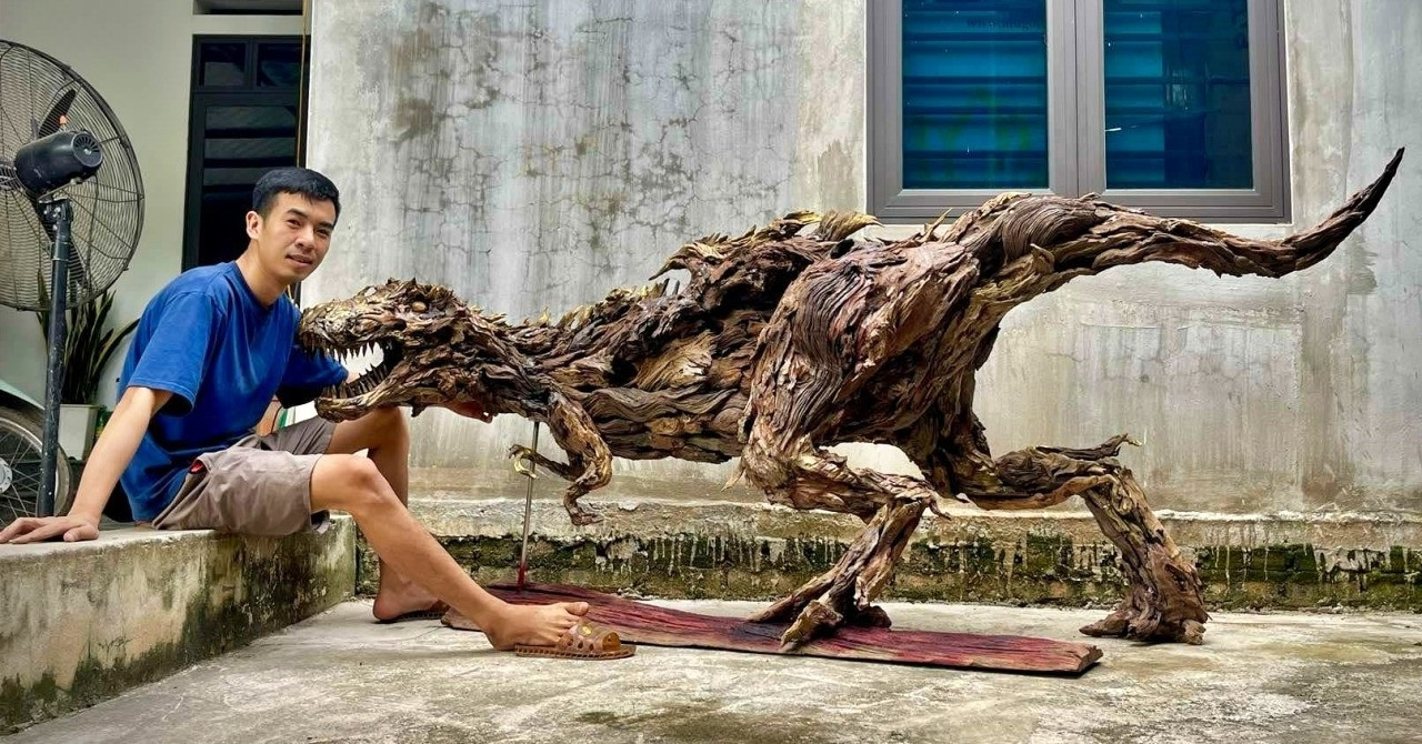 From driftwood to art: Thai Nguyen artist creates lifelike sculptures