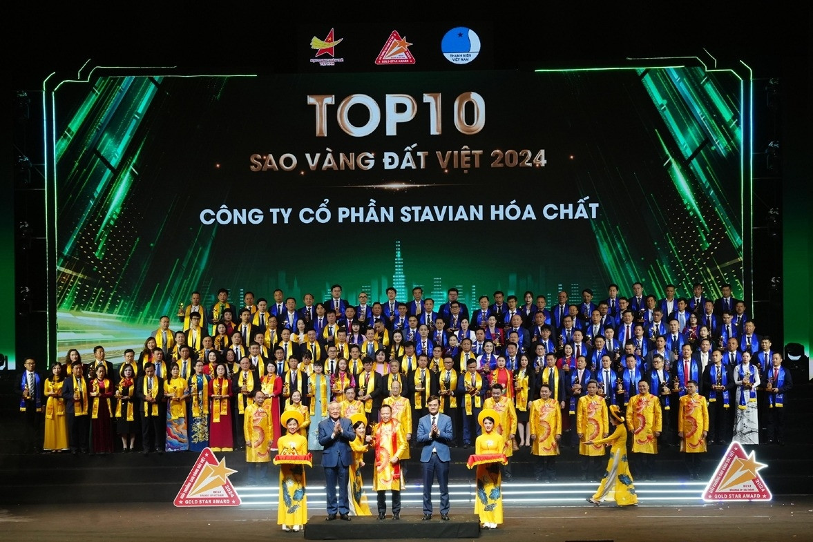 Stavian Chemical named among Top 10 Vietnam Gold Star Award winners for 2024