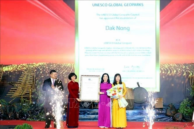 Dak Nong receives UNESCO global geopark title for second time