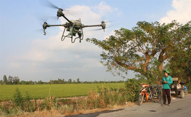 Use of agricultural drones on the rise in the Mekong Delta