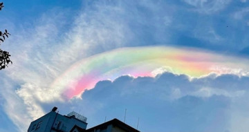 Iridescent cloud spotted in Ho Chi Minh City sky