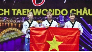 Female Vietnamese team wins gold at Asian Taekwondo Championship