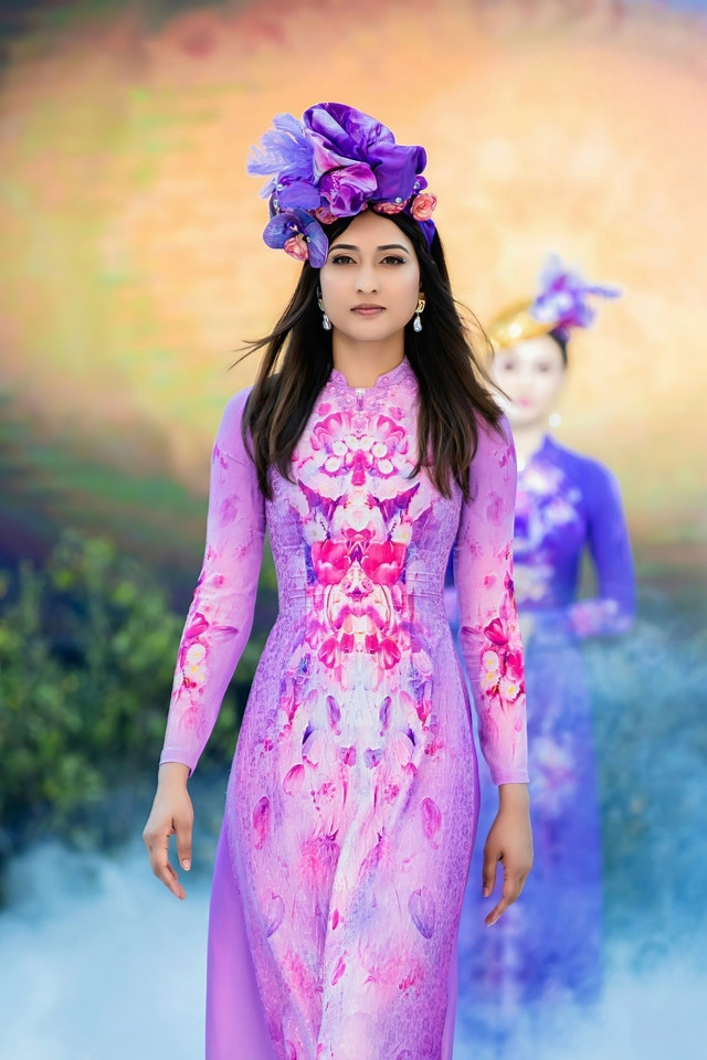 vietnamese ao dai collection makes us debut picture 9