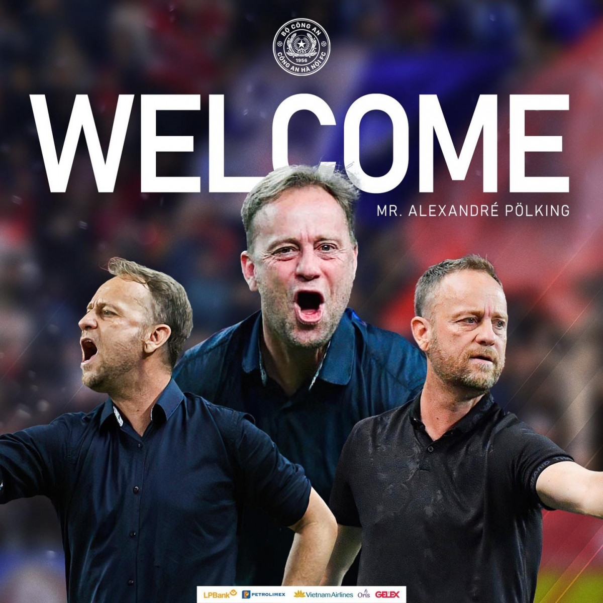 coach polking makes debut appearance at hanoi police fc picture 1