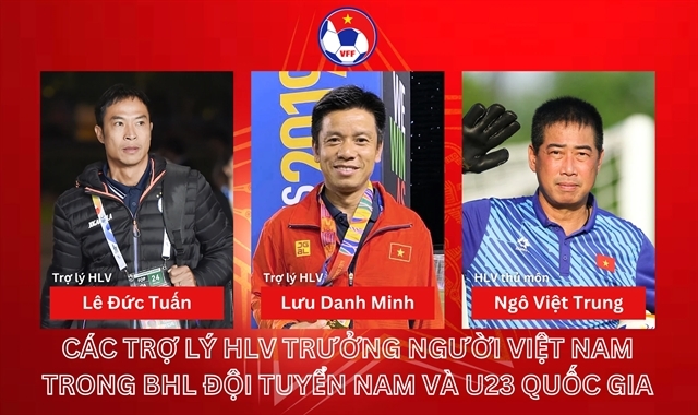 VFF appoints three Vietnamese assistants for coach Kim Sang-sik