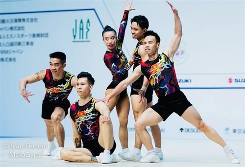 Vietnam earns gold medal at Aerobic World Cup in Japan