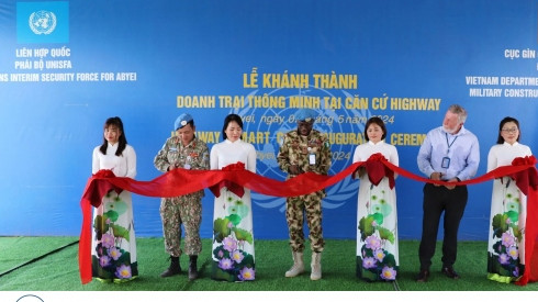 Vietnamese peacekeepers inaugurate smart camp in Abyei