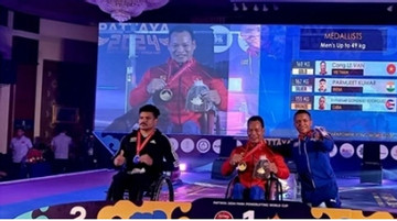 Para powerlifters take home two World Cup gold medals