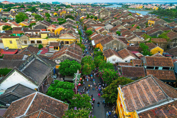 Close-up of one of world’s most beautiful roads in Hoi An