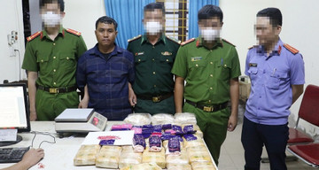 Transnational drug trafficking ring busted in Nghe An: 20kg of drugs seized