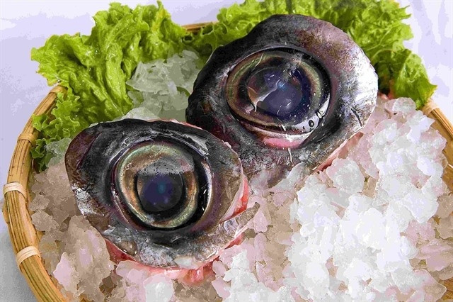 A feast of a tuna eyeball, maybe not to everyone’s taste?