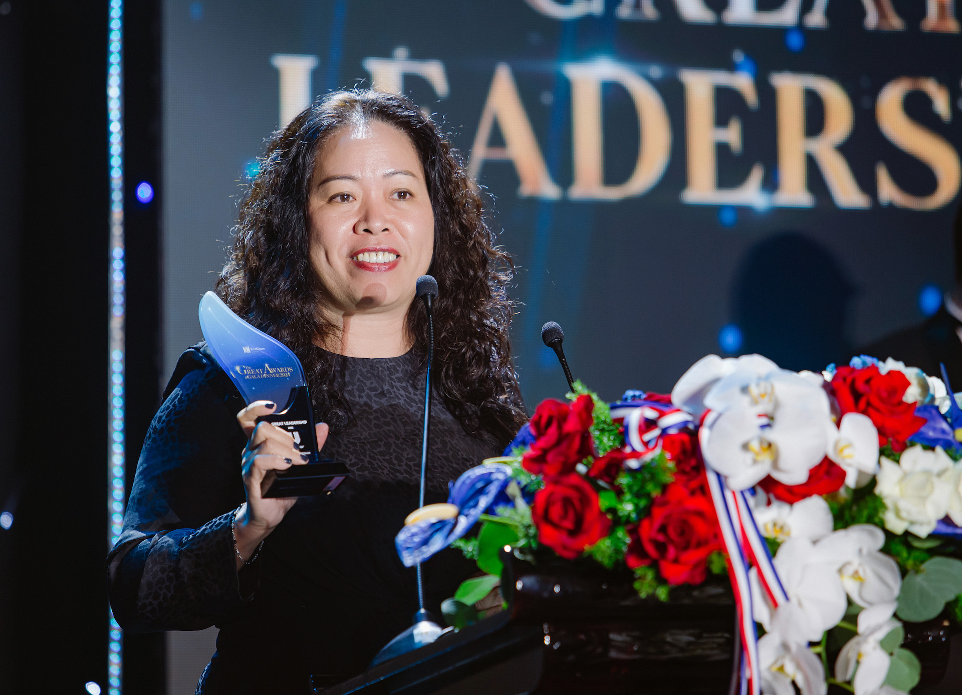 Bà Nguyễn Thị Bích Vân phát biểu tại Lễ trao giải Britcham The Great Awards 2024.JPG