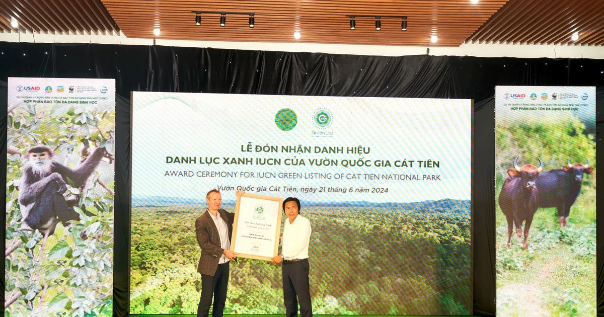 Cat Tien national park officially joins IUCN green list