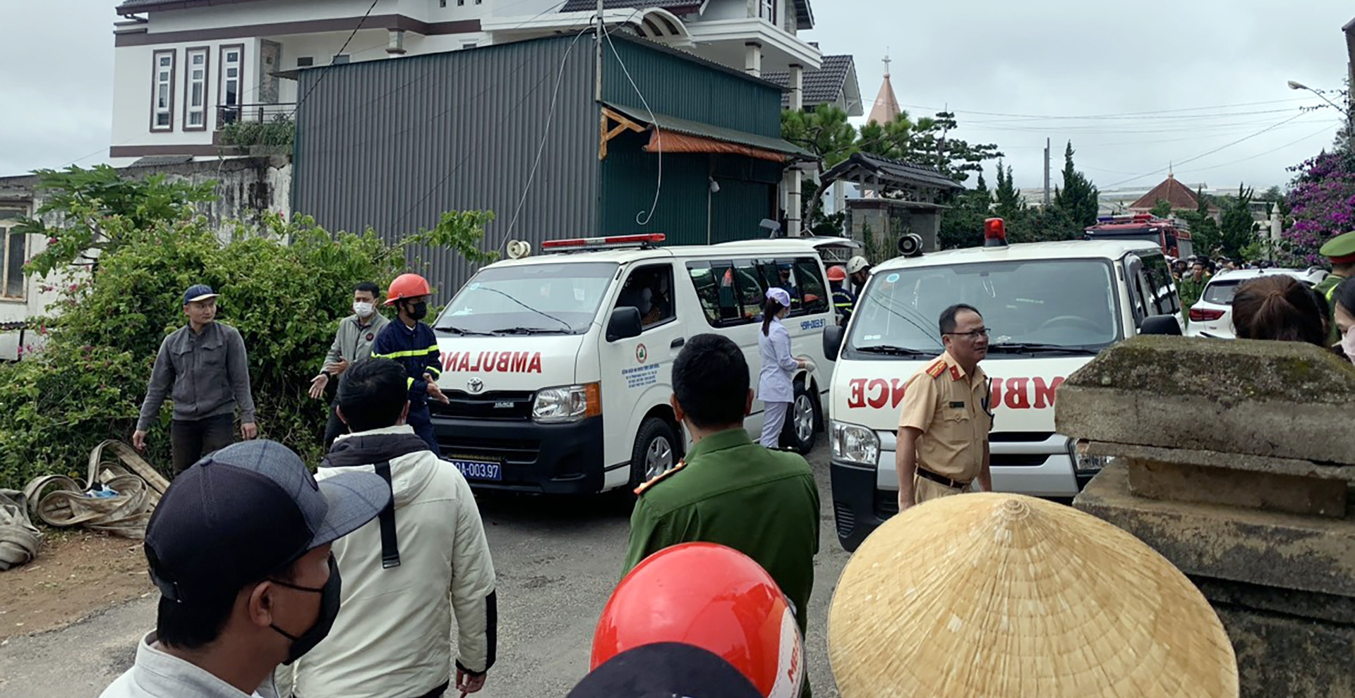 Fatal fire in Da Lat: Three children die in locked house