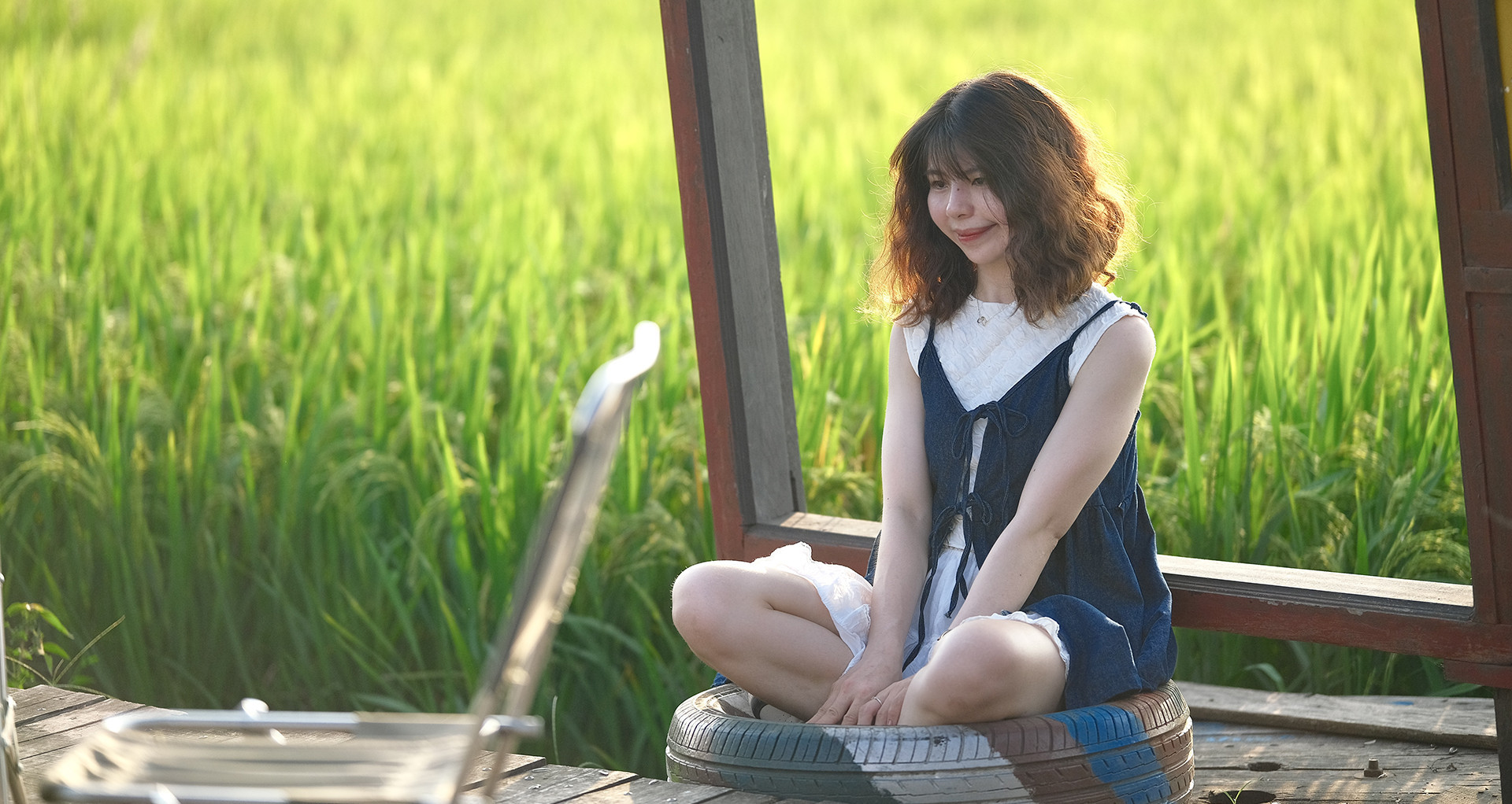 Capturing nature's beauty: A coffee shop in Hanoi's rice fields