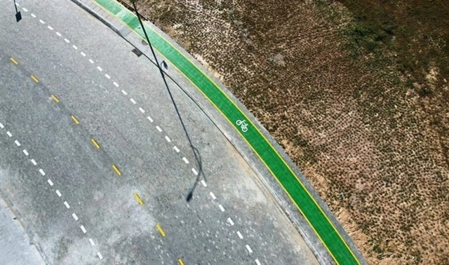 Hue becomes Vietnam's first city to build bike lanes on pavements