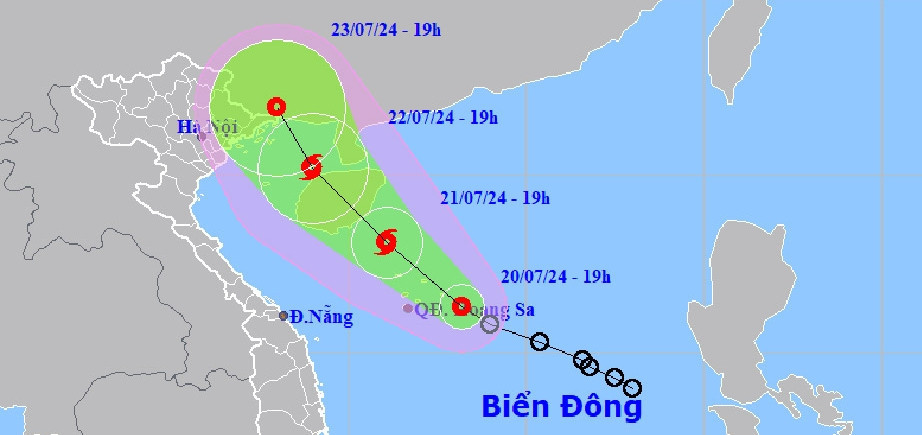 Typhoon warning: Tropical depression in East Sea set to escalate