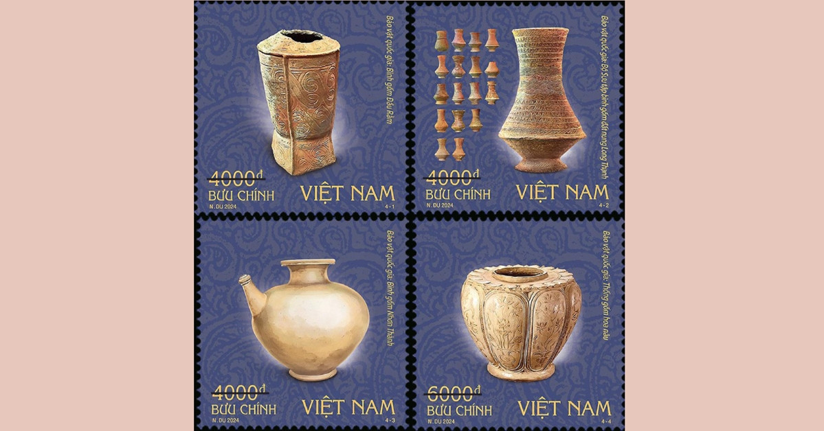 Vietnam releases stamp series highlighting ceramic national treasures