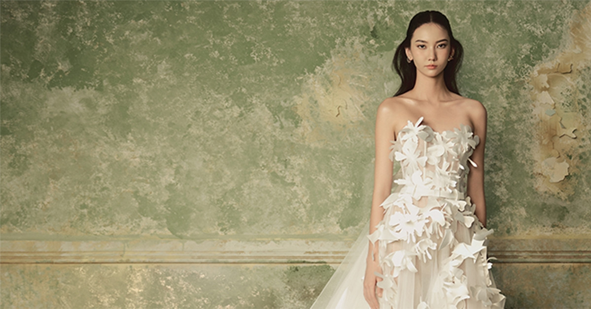 white christmas dresses Modern Vietnamese Wedding Dress main image 0