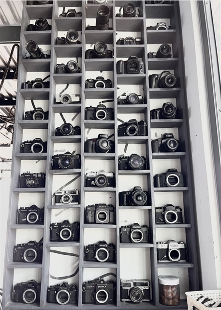 Collection of 700 cameras spanning decades in Hau Giang