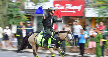 Mounted police showcase strength and skill in Ho Chi Minh City parade