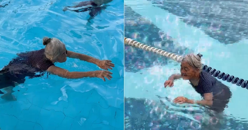 96-year-old loves gymnastics and becomes famous on social media