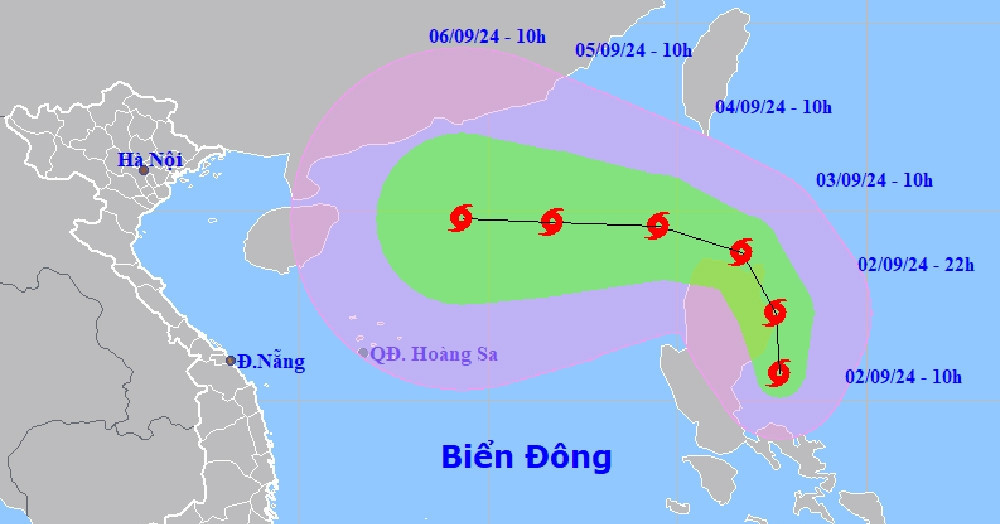 Typhoon Yagi heads towards the East Sea with potential for extreme strength