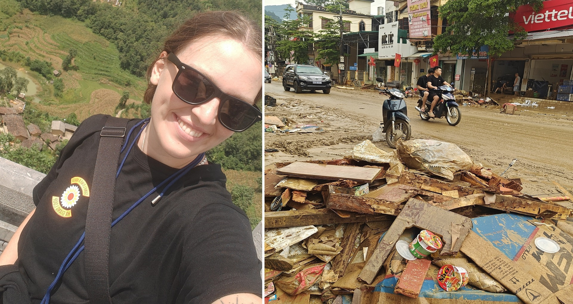 ‘Unforgettable’: Tourist swept up in flood aftermath in northern Vietnam