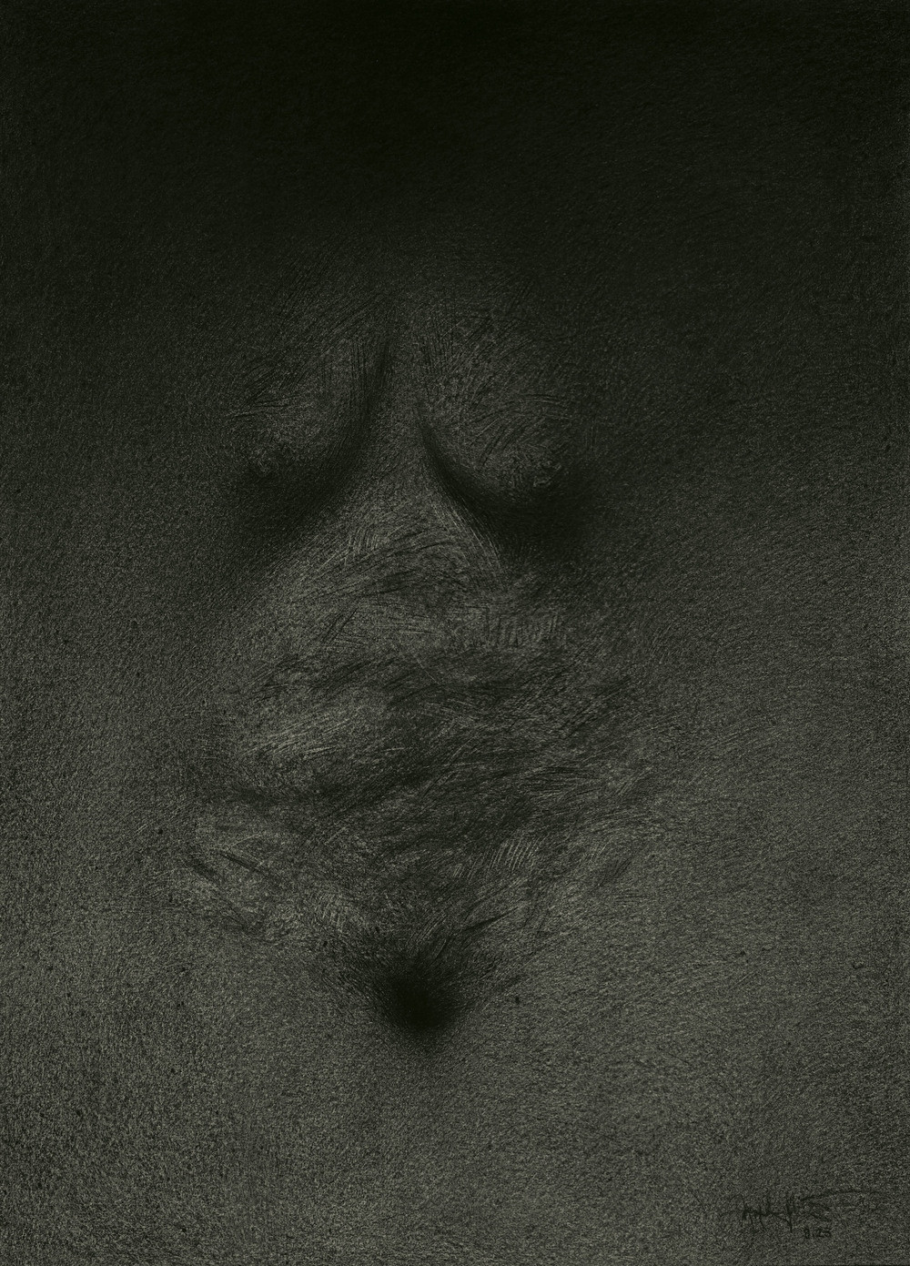 Phù điêu một người mẹ 2023 Chất liệu tổng hợp trên giấy 78 108 cm.jpg