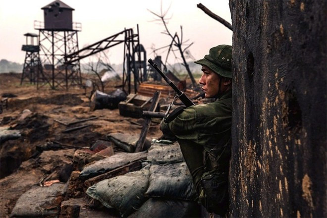 Large film studios with elaborate props and effects of “Mua do” (Red Rain) (Photo: VNA)