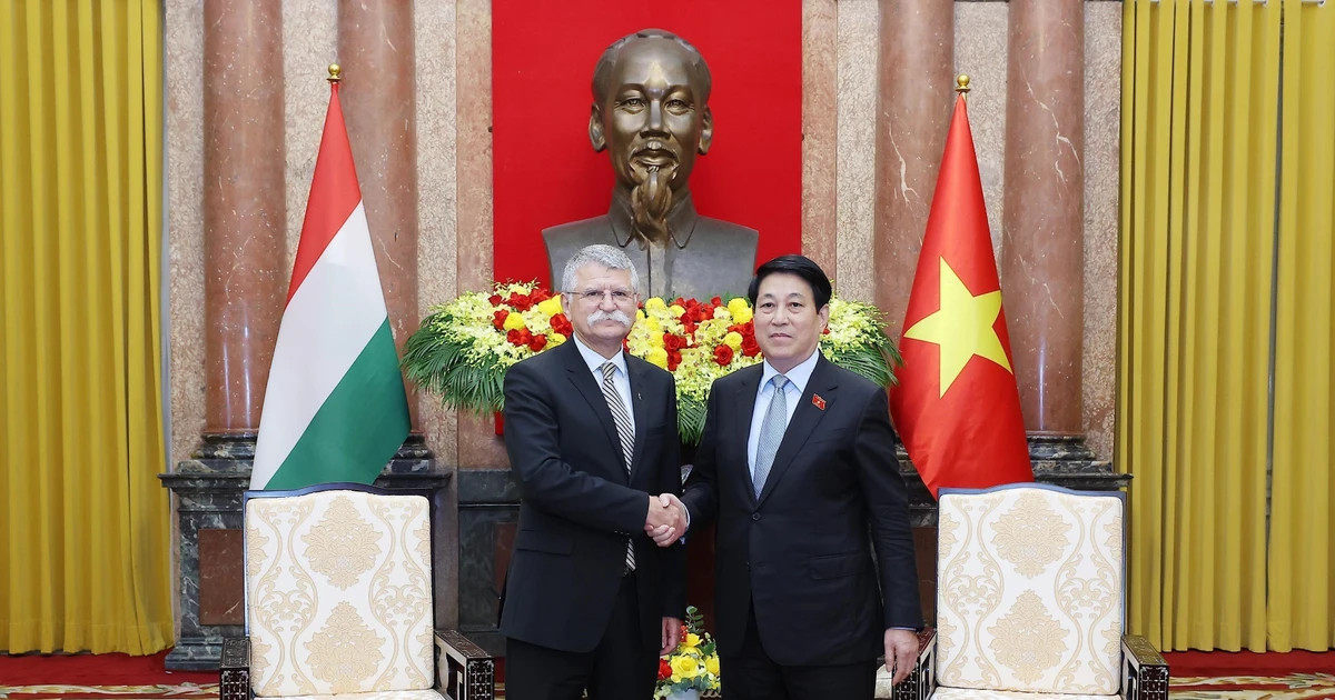 President Luong Cuong hails visit by Speaker of Hungarian National Assembly