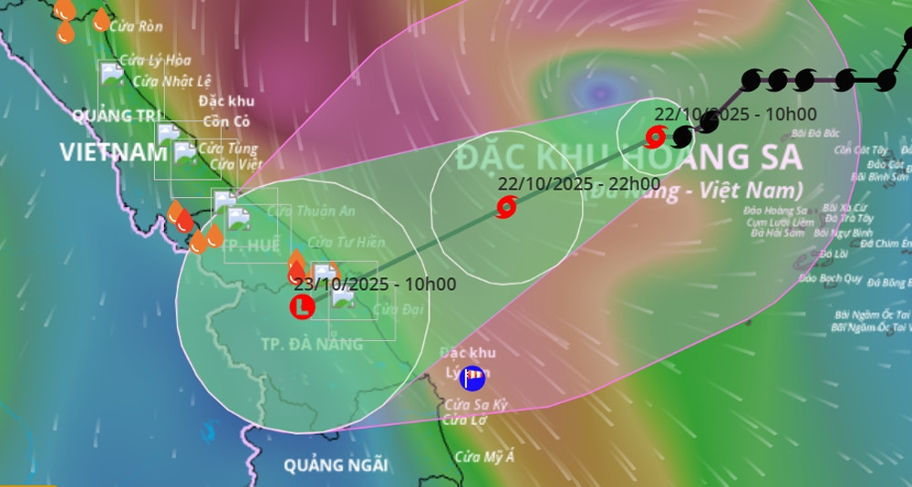 Storm Fengshen batters central Vietnam as triple weather systems converge