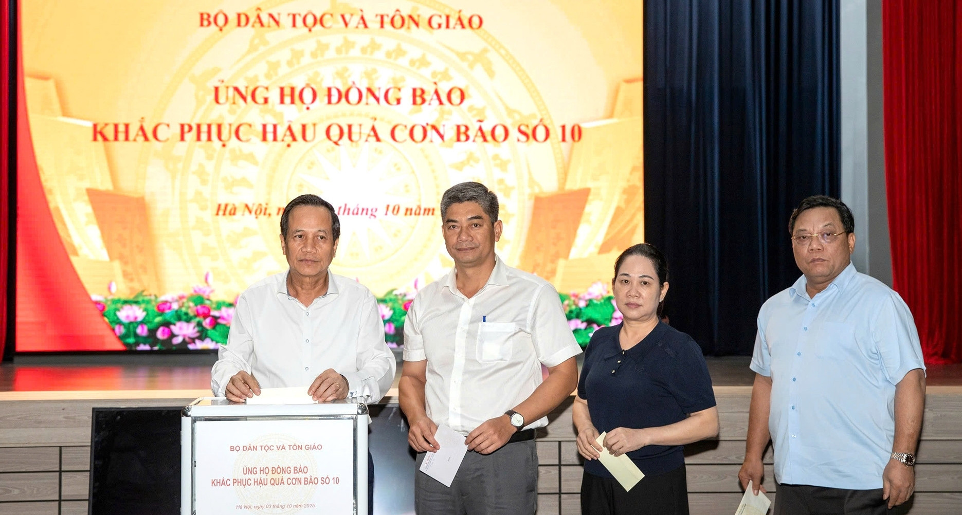 Ministry of Ethnic and Religious Affairs raises $12,000 for storm-hit areas