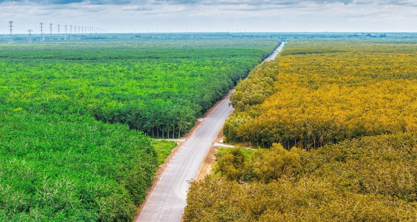 Vietnam’s southern expressway dazzles from above