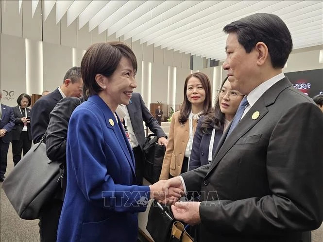 State President meets APEC leaders in RoK