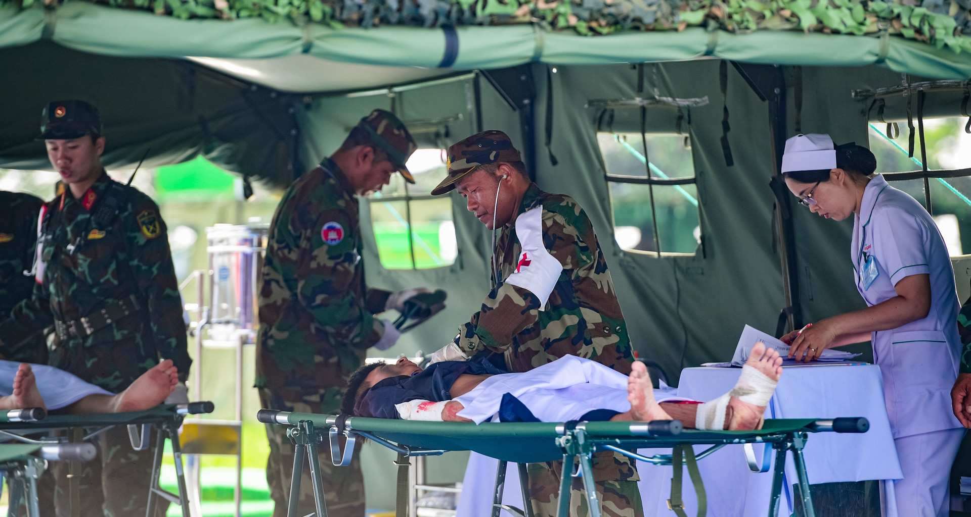Vietnam, Cambodia conduct joint military medical drill for disaster response