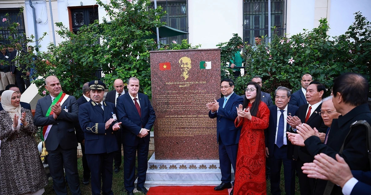 PM attends unveiling of President Ho Chi Minh memorial stele in Algeria